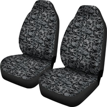 Load image into Gallery viewer, Gray and Black Skull Car Seat Covers Seat Protectors
