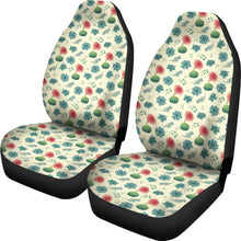 Load image into Gallery viewer, Cactus and Succulent Pattern Car Seat Covers Cream Light Pattern
