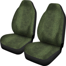 Load image into Gallery viewer, Dark Green Reptile, Snake, Skin, Scales, Car Seat Covers
