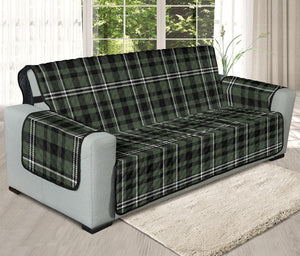 Green, White and Black Plaid Tartan Furniture Slipcovers