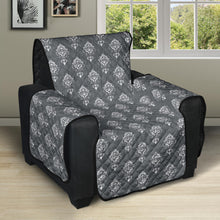Load image into Gallery viewer, Gray Damask Pattern Furniture Slipcover Protectors
