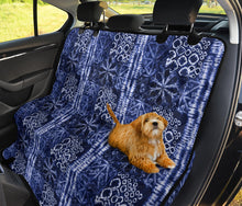 Load image into Gallery viewer, Blue Shibori Style Tie Dye Dog Hammock Back Seat Cover For Pets
