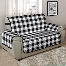 Load image into Gallery viewer, Buffalo Check Chair and a Half Armchair Slipcover Protectors In Black, White and Gray 48
