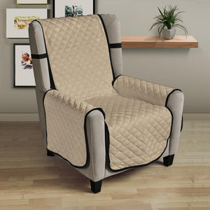 Cool Tan Armchair Solid Color Slipcover 23"