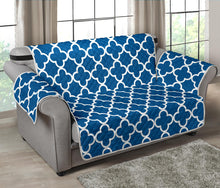 Load image into Gallery viewer, Classic Blue and White Quatrefoil Furniture Slipcovers Protectors
