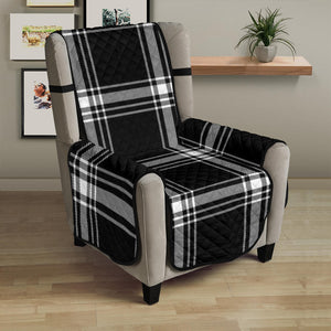 Plaid Armchair Slipcover Protector Cover For Up To 23" Seat Width Chairs