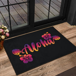 Aloha Colorful Sunset Doormat