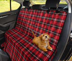 Plaid Red Black White Pet Dog Seat Cover Protector