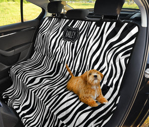 Bailey Zebra Black and White Back Bench Seat Cover For Pets
