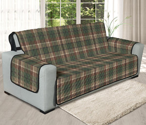 Woodland Plaid Furniture Slipcovers Green, Brown and Tan