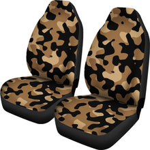 Load image into Gallery viewer, Light and Dark Brown and Black Camo Car Seat Covers Set
