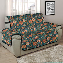 Load image into Gallery viewer, Floral Pattern Orange Peach and Teal Furniture Slipcovers
