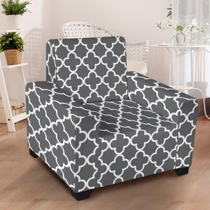 Quatrefoil Stretch Slipcovers With Elastic Edges Fit Up To 43" Chairs