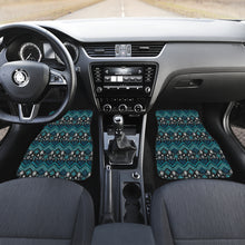 Load image into Gallery viewer, Teal and Black Ethnic Pattern Floor Mats
