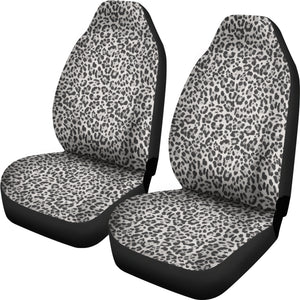 Snow Leopard Skin Animal Print Car Seat Covers