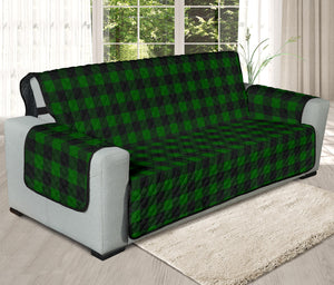 Green Buffalo Plaid 78" Oversized Sofa Cover Couch Protector Farmhouse Decor