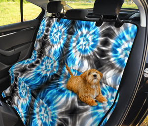 Blue Tie Dye Pet Car Back Seat Cover