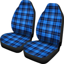 Load image into Gallery viewer, Blue, Plaid, Tartan Car Seat Covers Set
