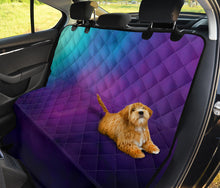 Load image into Gallery viewer, Purple, Teal and Blue Ombre Watercolor Back Seat Protector Cover For Pets
