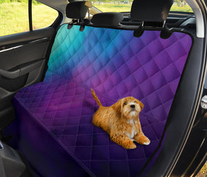 Purple, Teal and Blue Ombre Watercolor Back Seat Protector Cover For Pets