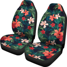 Load image into Gallery viewer, Matching Coral and Red Tropical Flower Pattern Car Seat Covers
