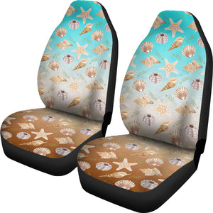 Watercolor Ocean Pattern Car Seat Covers