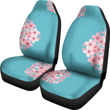 Load image into Gallery viewer, Teal Cherry Blossom Bouquet Seat Covers
