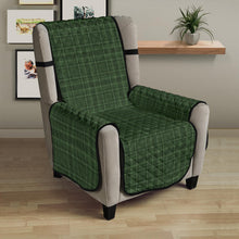 Load image into Gallery viewer, Forest Green Plaid Armchair Slipcover 23
