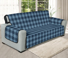 Load image into Gallery viewer, Blue Buffalo Oversized Plaid Couch Cover Sofa Protector 78&quot; Seat Width
