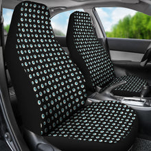 Load image into Gallery viewer, Black With Blue Eyeballs Pattern Car Seat Covers
