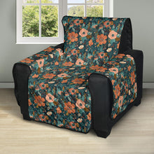 Load image into Gallery viewer, Floral Pattern Orange Peach and Teal Furniture Slipcovers
