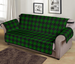 Green Buffalo Plaid 70" Sofa Cover Couch Protector Farmhouse Decor