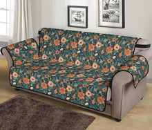 Load image into Gallery viewer, Floral Pattern Orange Peach and Teal Furniture Slipcovers
