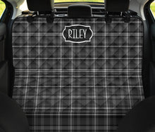 Load image into Gallery viewer, Riley Back Seat Cover Gray Plaid
