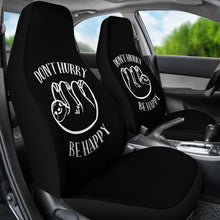 Load image into Gallery viewer, Don&#39;t Hurry Be Happy Sloth Car Seat Covers
