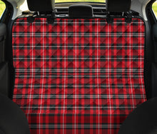 Load image into Gallery viewer, Plaid Red Black White Pet Dog Seat Cover Protector
