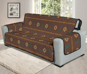 Dark Brown Southwestern Tribal Pattern Furniture Slipcovers