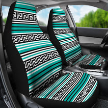 Load image into Gallery viewer, Turquoise Tribal Pattern Car Seat Covers Ethnic Boho
