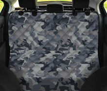 Load image into Gallery viewer, Gray Camouflage Back Seat Cover Camo Pattern Bench Sear Protector For Pets
