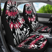 Load image into Gallery viewer, Red White Black Tie Dye Abstract Car Seat Covers
