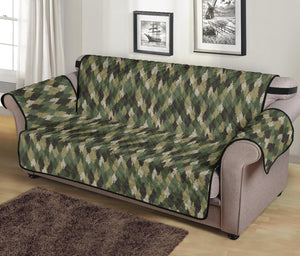 Pine Tree Pattern Sofa Slipcover Protector Camouflage Style Pattern