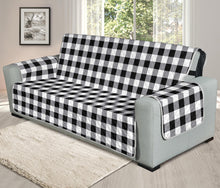 Load image into Gallery viewer, Buffalo Check Oversized Sofa Couch Slipcover in Black White and Gray
