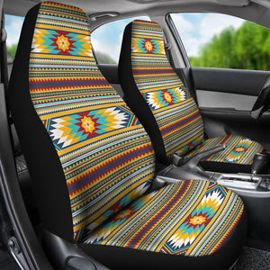 Abstract Ethnic Pattern Car Seat Covers Set