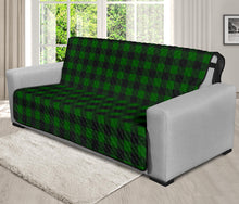 Load image into Gallery viewer, Green Buffalo Plaid 70&quot; Futon Couch Cover Sofa Protector Farmhouse Decor
