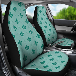 Teal Fleur De Lis Car Seat Covers Seat Protectors