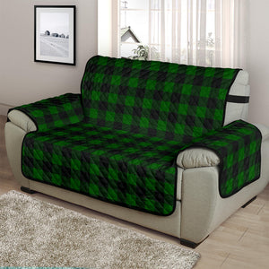 Green Buffalo Plaid 48" Chair and a Half Couch Cover Sofa Protector Farmhouse Decor