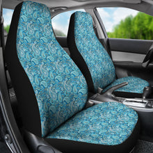 Load image into Gallery viewer, Blue Paisley Pattern Car Seat Covers
