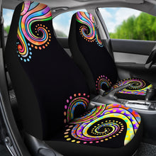 Load image into Gallery viewer, Colorful Watercolor Abstract Swirls Car Seat Covers
