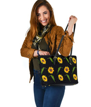 Load image into Gallery viewer, Sunflower Pattern Tote Bag
