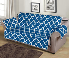 Load image into Gallery viewer, Classic Blue and White Quatrefoil Furniture Slipcovers Protectors

